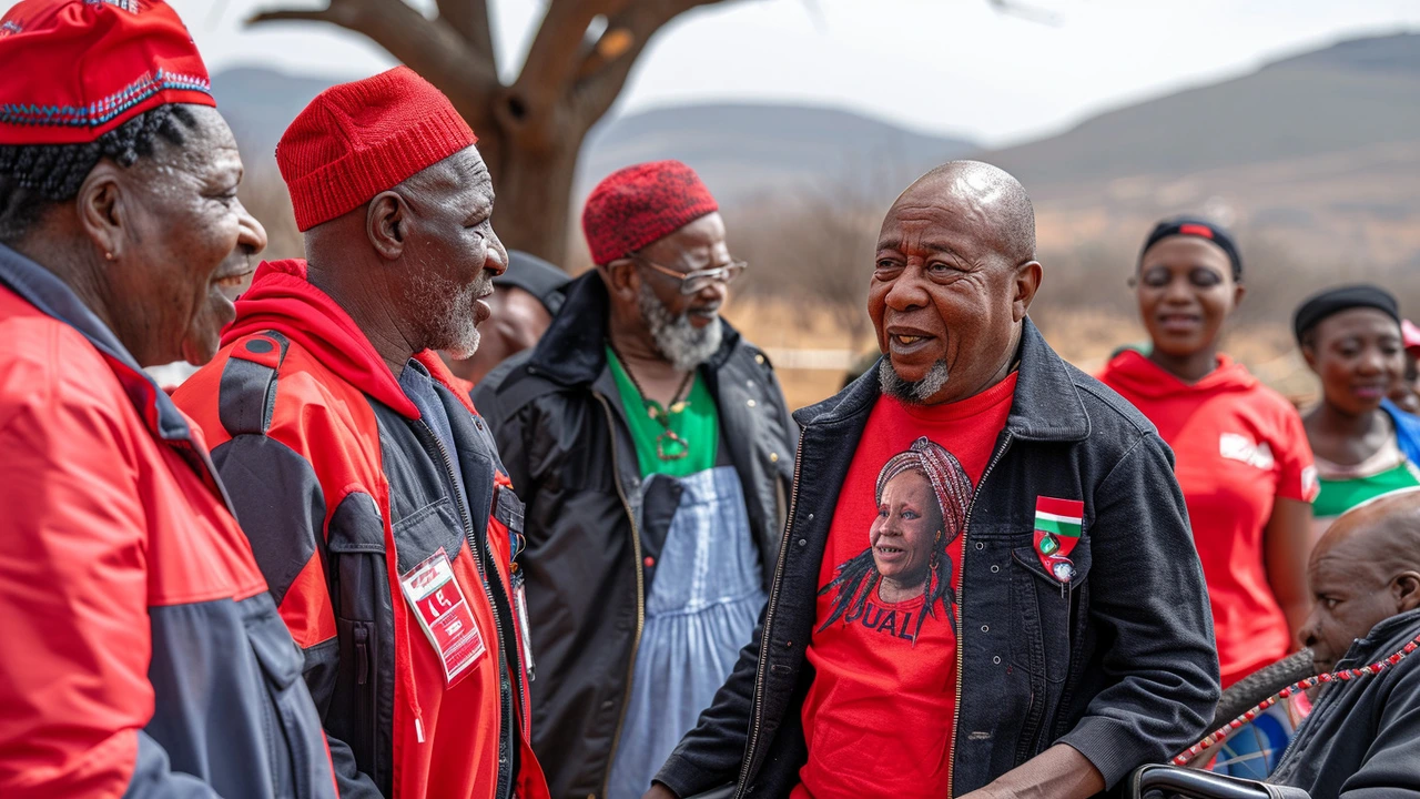 Julius Malema Endorses IEC Amid Long Voting Queue at Seshego Polling Station